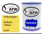 Preview: Volkswagen, Brilliant Yellow, 9107: 500ml Lackdose, von ATW Autoteile West.